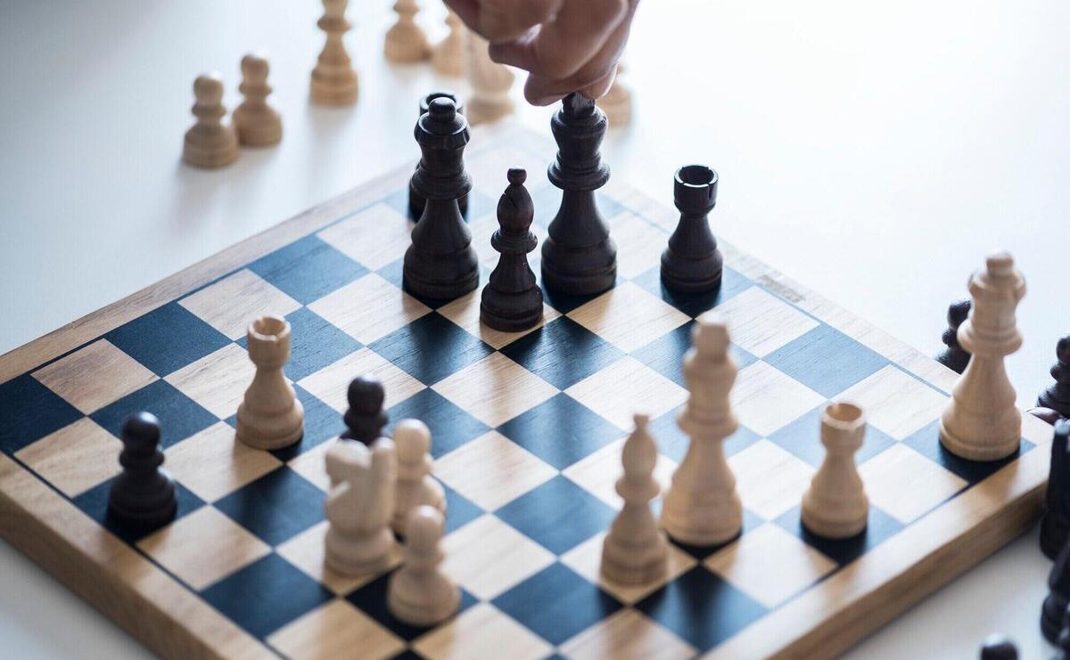 Chess game business strategy concept