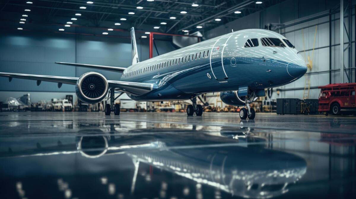 Aircraft at Rest in a Hangar Lined Up Like Steel Birds