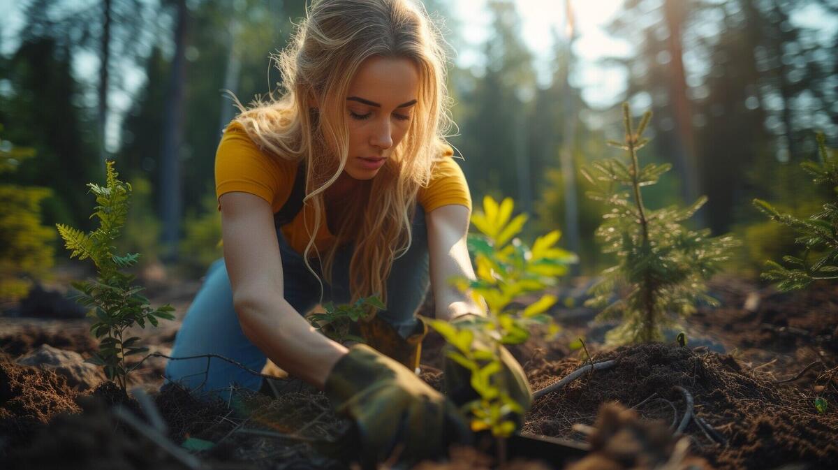 Person enjoying time in nature