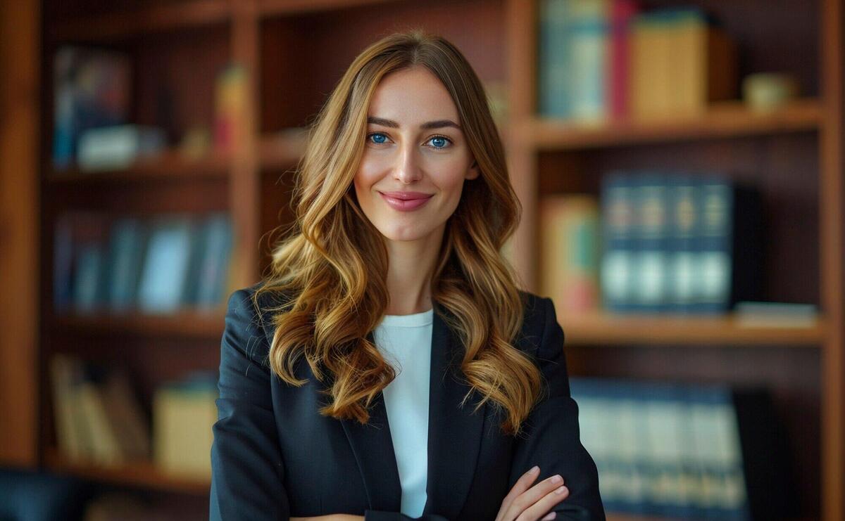 Front view  lawyer portrait