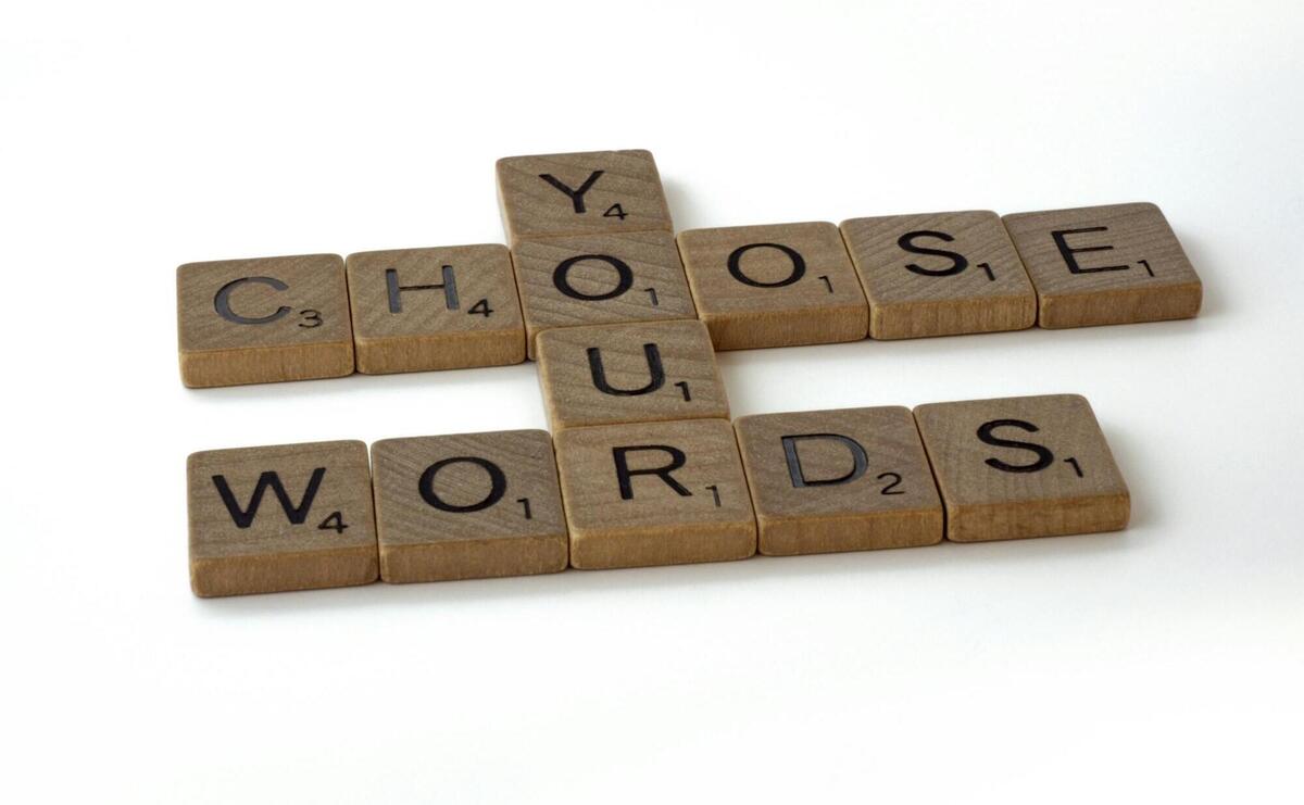 Choose your words tiles