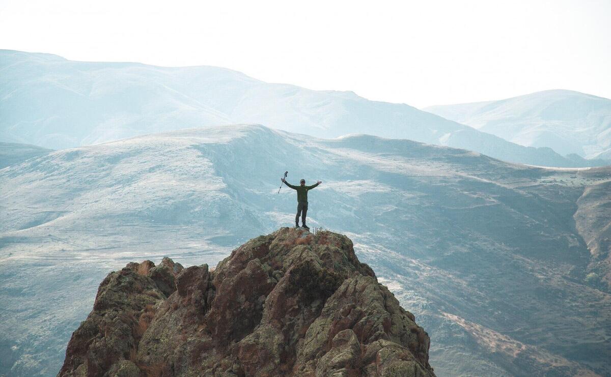 Hikers on top